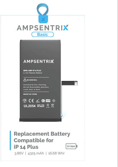 Ampsentrix Compatible Replacement Battery for iPhone 14 Plus