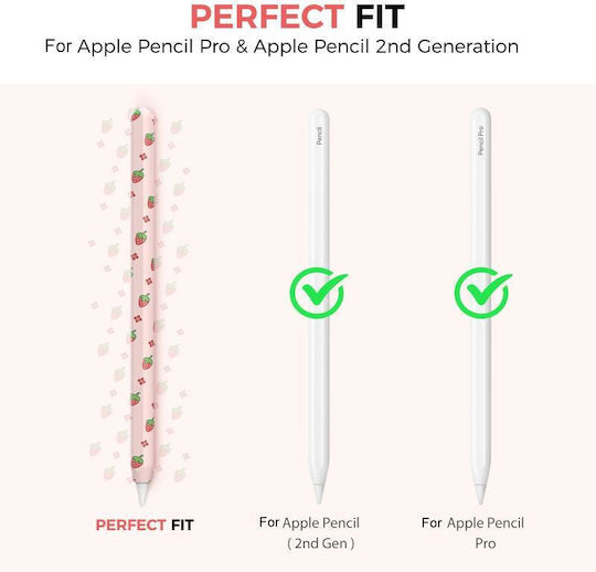 Θήκη Στυλό Σιλικόνης Ahastyle Pt65ft Apple Pencil Pro 2 Ροδάκινο Ahastyle