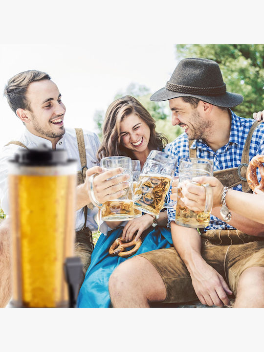 Relaxdays Dozator De Băuturi Reci 2.5lt L52 X Lățime18 X Înălțime24 Cm