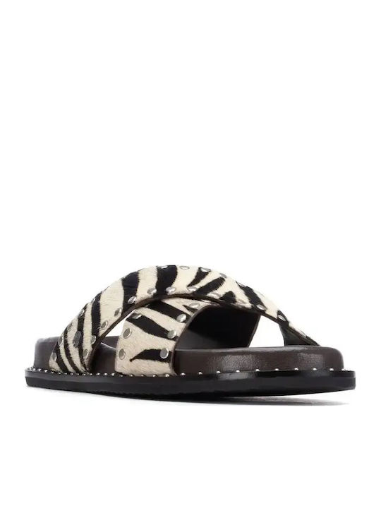 Carmela Leather Women's Sandals Zebra