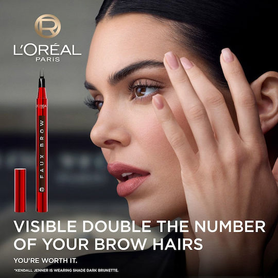 L'Oreal Paris Infaillible Faux Brow Водоустойчиво Химикал За Вежди Мек Черен 1мл