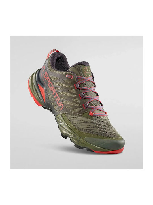 Akasha Ii Men's Trail Running Sport Shoes Cypress / Mountain Red