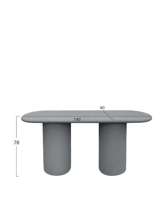 Console Gray L140xW40xH78cm