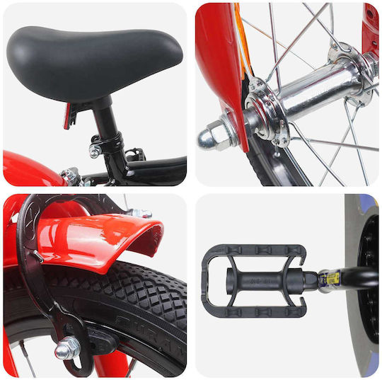 vidaXL 16" Παιδικό Ποδήλατo BMX Μαύρο