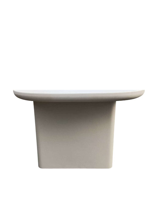 Dining Room Table with Beige Concrete Top 240x100x75cm