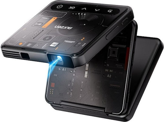 Aurzen ZIP Tri-Fold Mini Proiector DLP HD cu Wi-Fi și Difuzoare Încorporate