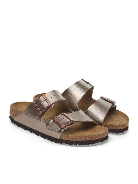 Arizona Women's Flat Sandals in Brown Color Narrow Fit