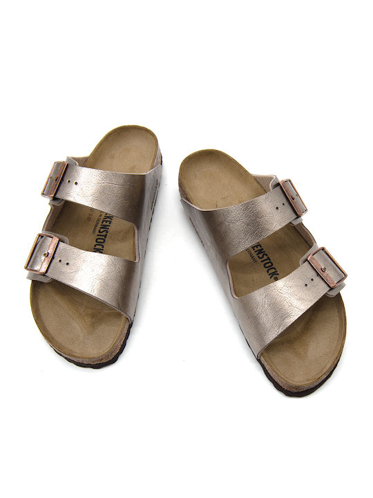 Arizona Women's Flat Sandals in Brown Color Narrow Fit
