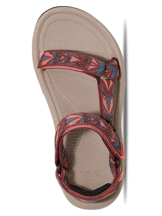 Hurricane Women's Flat Sandals Sporty Burgundy