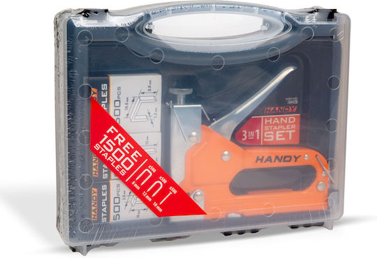 Professionelles Handtacker Set In Koffer Metall 1500 Heftklammern Inklusive Einstellbare Kraft