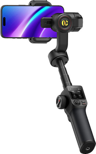 Aochuan S3 Dual Ai Gimbal Κινητού με 10 ώρες λειτουργίας Μαύρο
