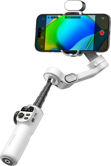 Aochuan X2 Rgb Mobile Phone Gimbal with 2 Hours Operation White