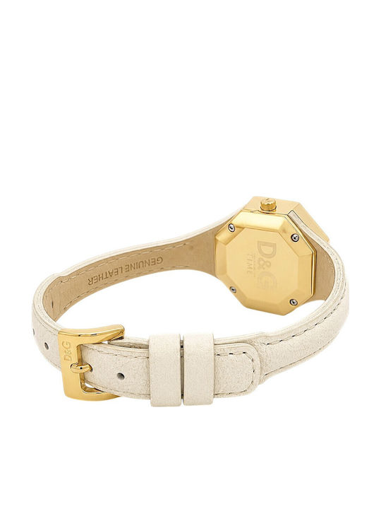Dolce & Gabbana Women's Watch with Beige Leather Strap
