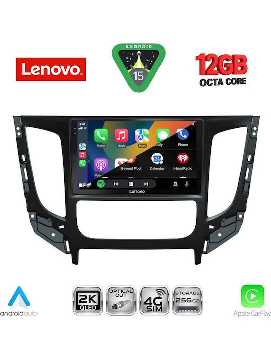 Lenovo Car Audio System for Mitsubishi L200 BMW X1 / X3 / X4 2015-2019 with Clima (Bluetooth/USB/WiFi/GPS/Apple CarPlay/Android Auto) with 9" Touch Screen