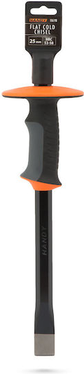 Dălți Metalice Cold Chisel Lățime 350 Mm Lamă 25 Mm Mâner Ergonomic Scut Protector Oțel Aliat