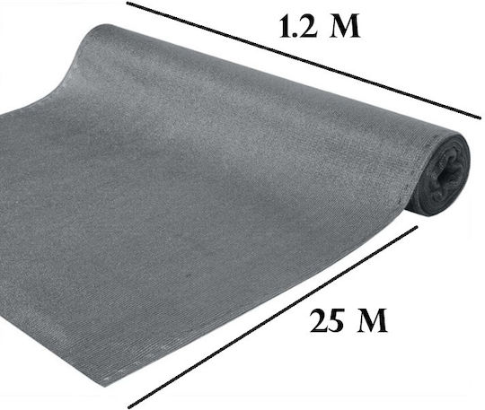 Plasă/Panou De Umbrire Gri În Rulou 1.2x25m 180gr/m²