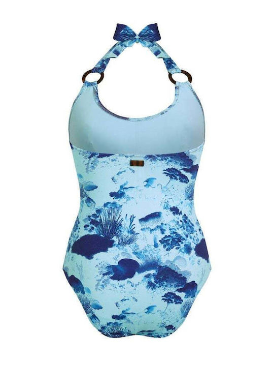 Blue One Piece Swimsuit
