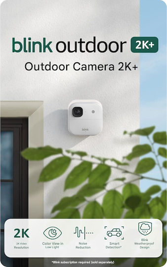 Blink B0F95XWPJ2 IP Überwachungskamera Full HD+ 4MP Wasserdicht Batterie mit Zwei-Wege-Kommunikation