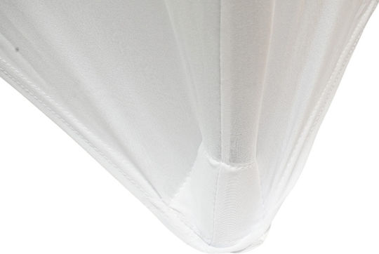 Elastisches Tischabdeckung Weiß Ø74cm
