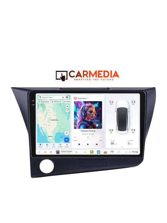 Carmedia Car Audio System for Honda CR-Z 2010-2016 (Bluetooth/USB/WiFi/GPS/Apple-Carplay/Android-Auto) with Touch Screen 9"