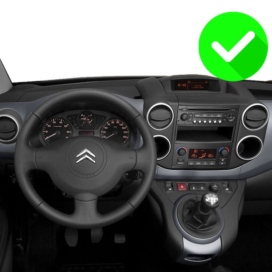 Carmedia Ηχοσύστημα Αυτοκινήτου για Peugeot Partner Citroen Berlingo 2008-2018 (Bluetooth/USB/WiFi/GPS/Apple-Carplay/Android-Auto) με Οθόνη Αφής 10.33"