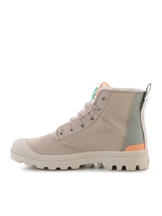 Palladium Pampa Γυναικεία Ορειβατικά Μποτάκια Μπεζ