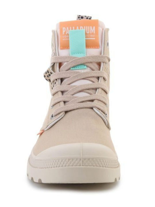 Palladium Pampa Γυναικεία Ορειβατικά Μποτάκια Μπεζ