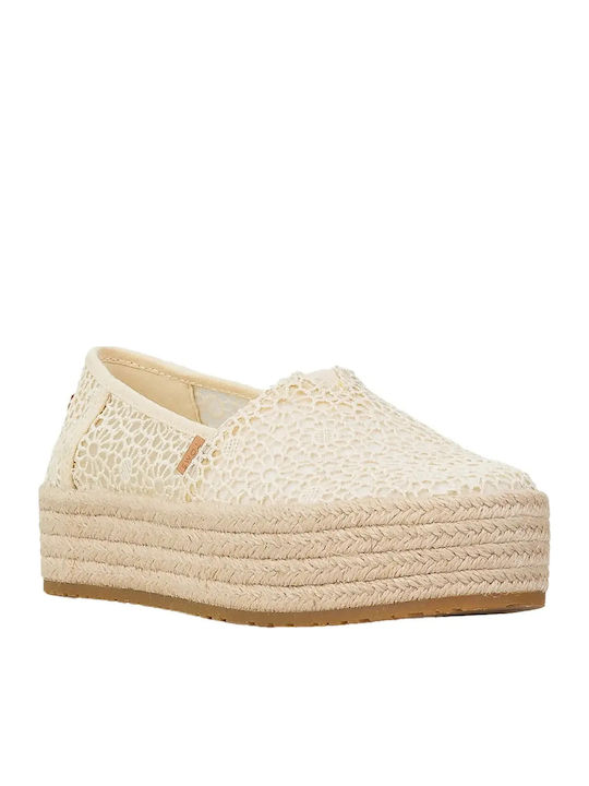 Valencia Women's Fabric Espadrilles Beige
