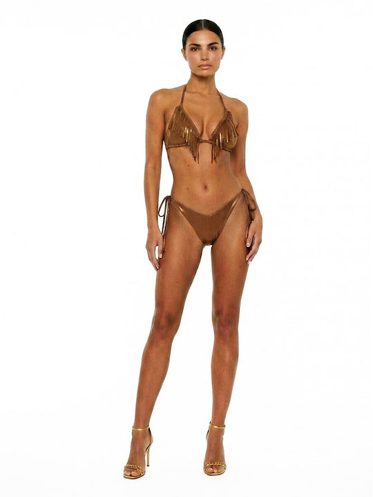 Bikini Τριγωνάκι Καφέ Μπρονζέ