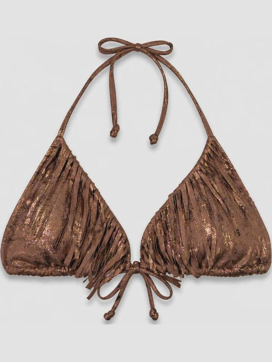 Bikini Τριγωνάκι Καφέ Μπρονζέ