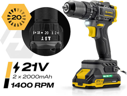 Humberg HM-432 Battery Drill Driver 21V