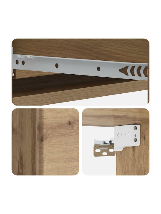 Ντουλάπι Τοίχου Καφέ 87.5x34.5x17εκ.