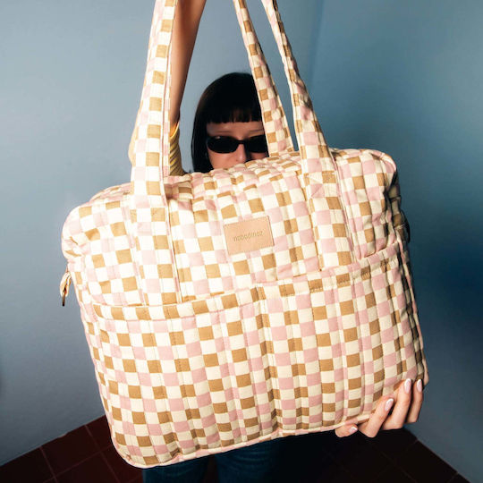 Nobodinoz Pink Stroller Bag Hyde Park