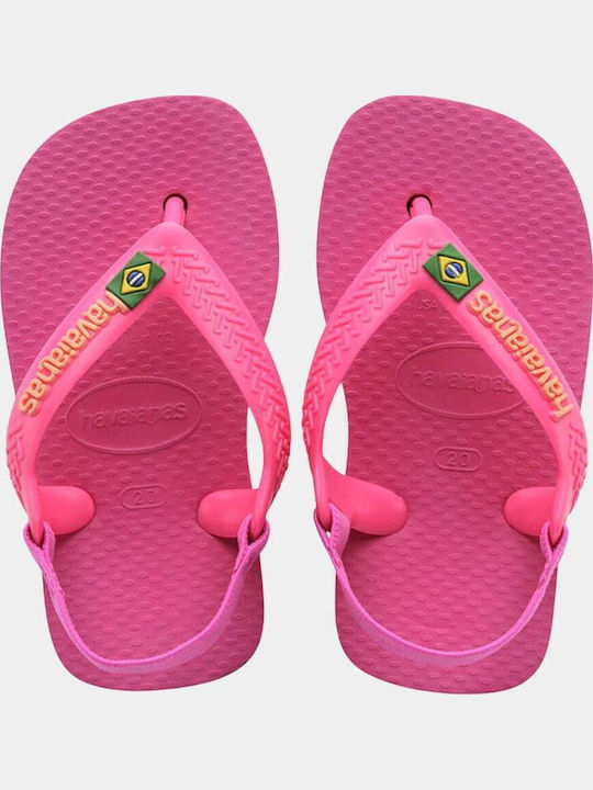 Kids' Sandals Pink Hav Baby Brasil Logo Ii