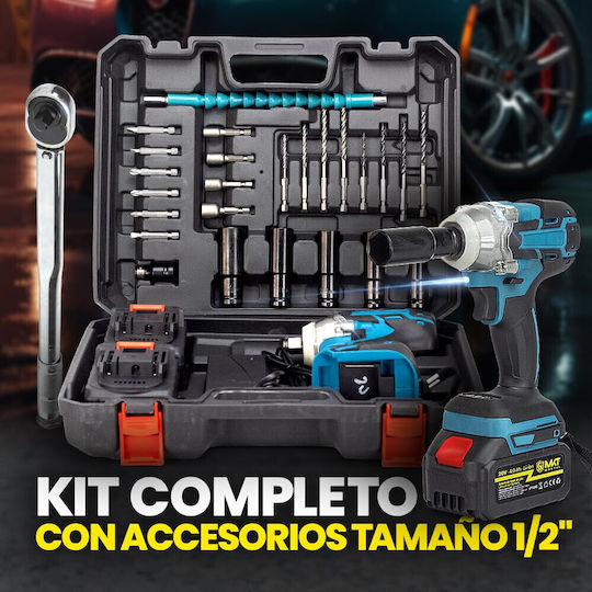 Battery Impact Wrench 20V 2x4Ah