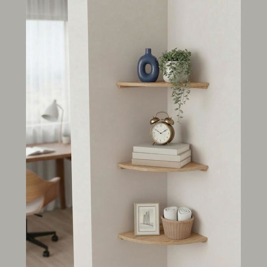 Corner Wall Shelf Natural