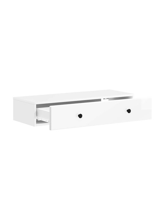 White Wall Shelf 87.5x34.5x17 cm