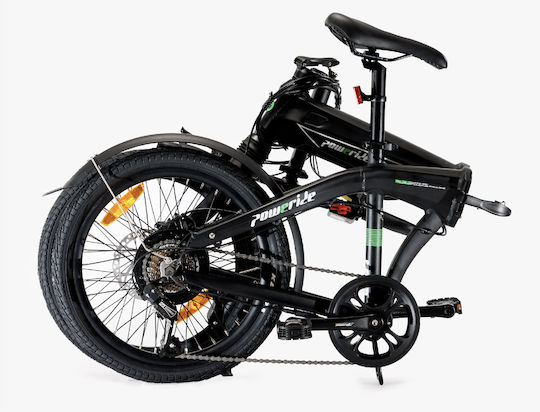 PowerRIDE Folding 20 14Ah Hydro 20" Black Foldable Electric City Bicycle