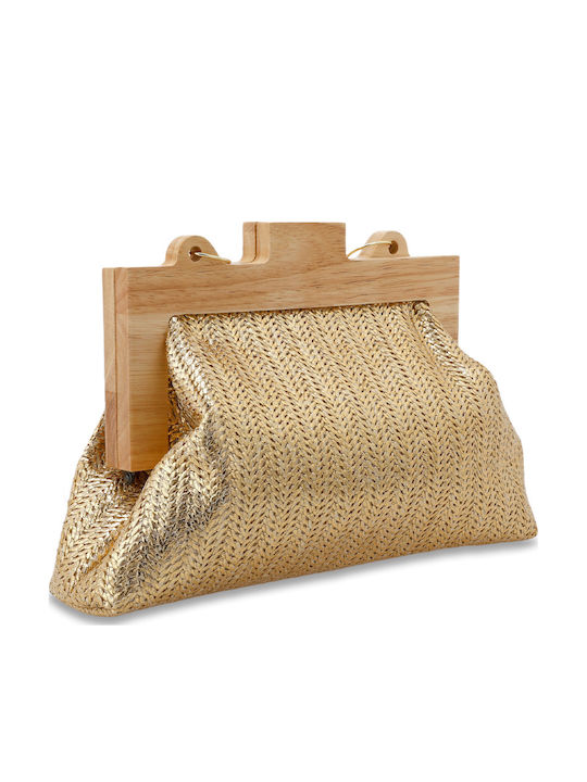 Straw Women's Handbag Gold