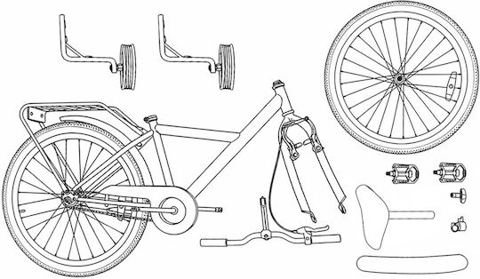 vidaXL 12" Kids' Bicycle Green