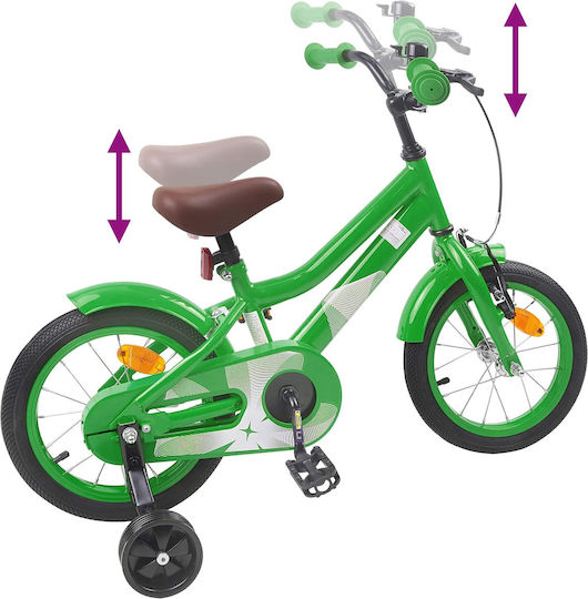 vidaXL 16 Zoll Kinderfahrrad Grün