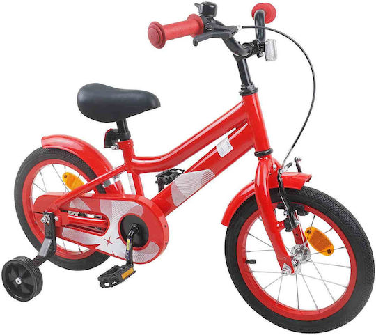 vidaXL Bicicletă Copii BMX 14" Roșie