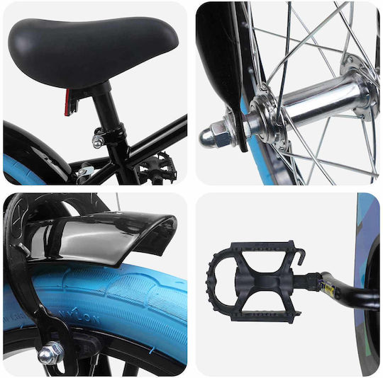 vidaXL 16" Παιδικό Mountain Bike Μαύρο