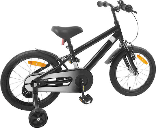 vidaXL Bicicletă Copii BMX Neagră 16"