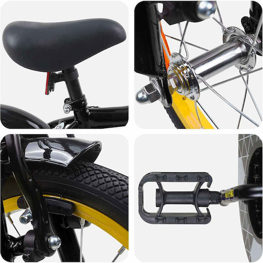 vidaXL 14" Παιδικό Mountain Bike Μαύρο