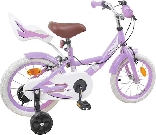 vidaXL 16" Παιδικό Ποδήλατo BMX Μωβ