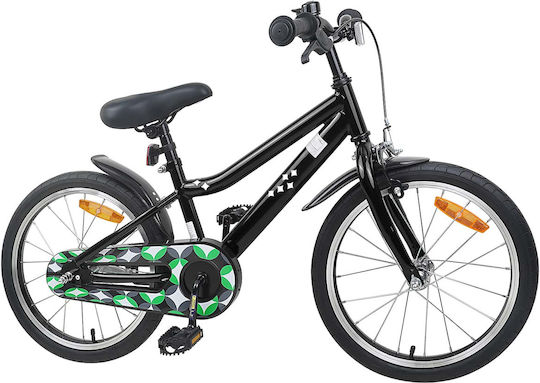 vidaXL 18" Παιδικό Ποδήλατo BMX Μαύρο
