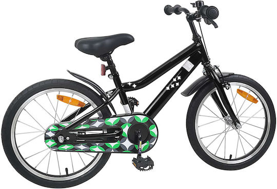 vidaXL 18" Παιδικό Ποδήλατo BMX Μαύρο