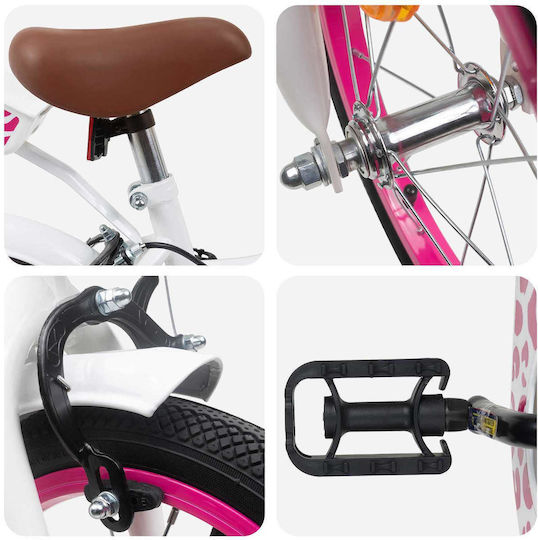 vidaXL Bicicletă De Munte Pentru Copii Albă 12"