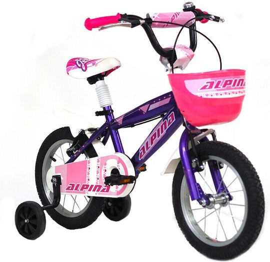 Alpina Beleno 14" Παιδικό Ποδήλατo BMX με Σκελετό Αλουμινίου (2020) Μωβ
